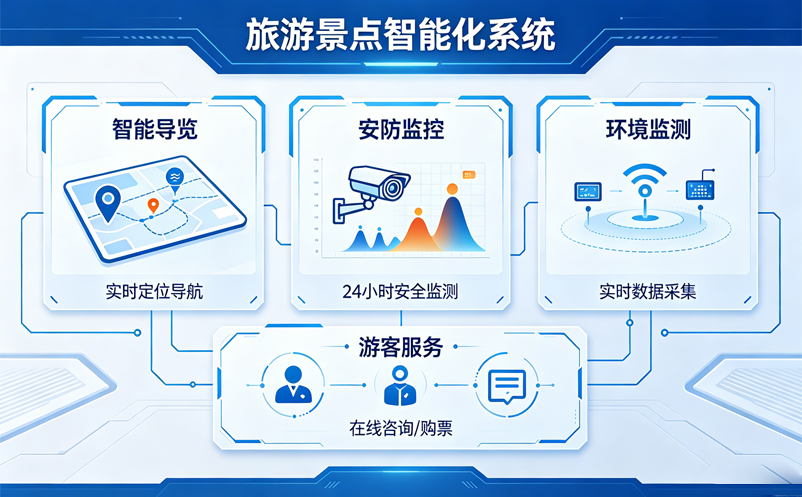 旅游景点智能化系统建设方案：票务+导览+安防+营销