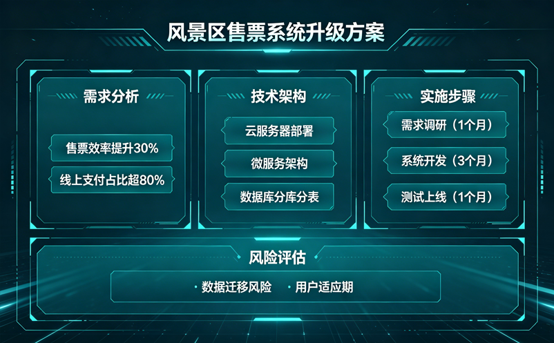 风景区售票系统升级方案：旺季分流+淡季促销+智慧管控
