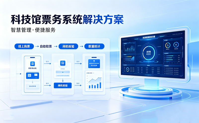 科技馆票务系统解决方案：分时段预约+互动展项票务管理