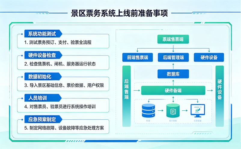 景区票务系统上线前需要准备什么