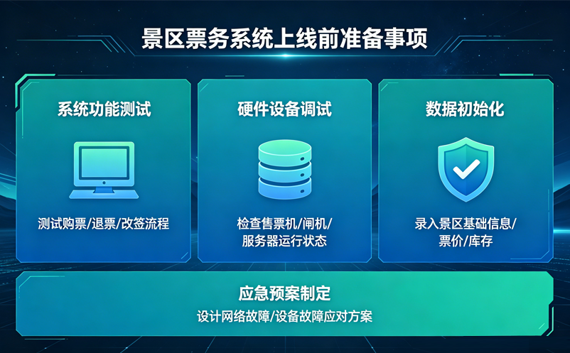 景区票务系统上线前需要准备什么