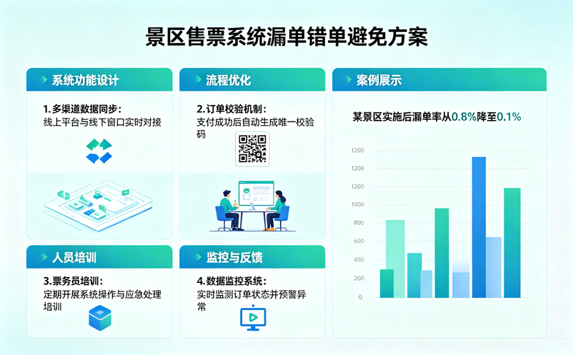 景区售票系统如何避免漏单和错单