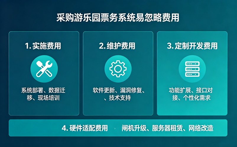 采购游乐园票务系统时最容易忽略哪些费用