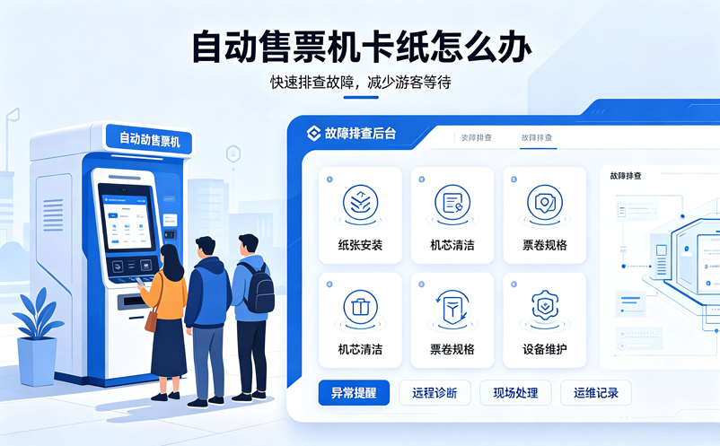 景区自动售票机老是卡纸怎么办