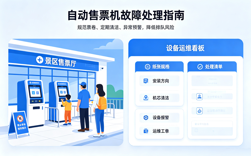 景区自动售票机老是卡纸怎么办