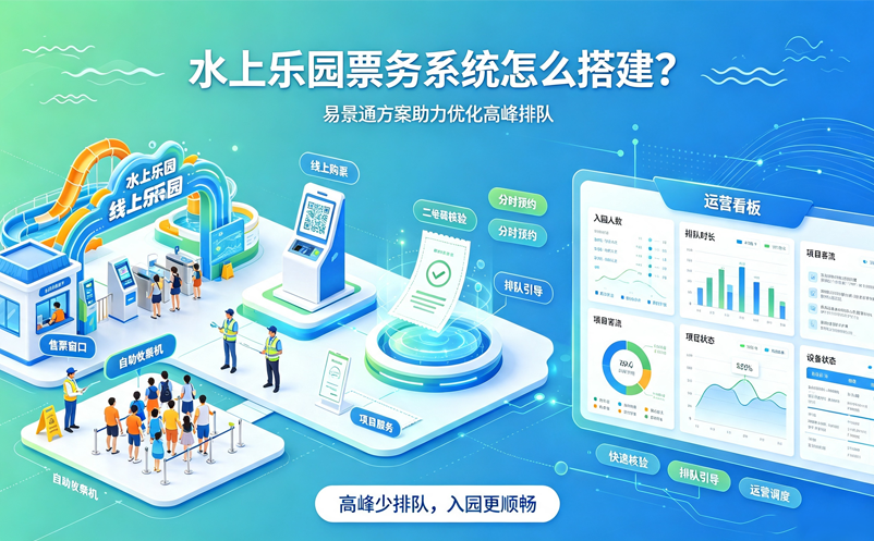 水上乐园票务系统怎么搭建？易景通方案助力优化高峰排队