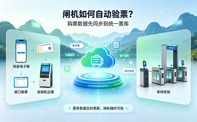 景区闸机票务系统如何实现自动验票通行？