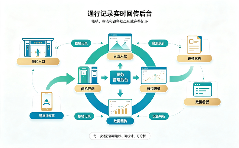 景区闸机票务系统如何实现自动验票通行？