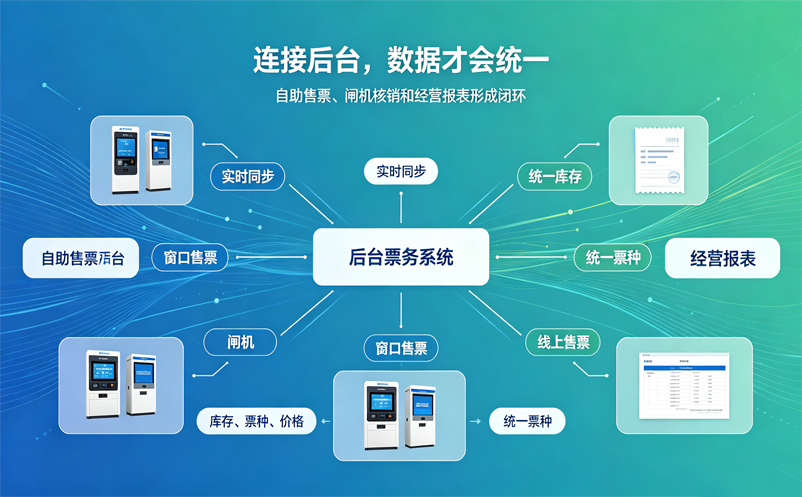 景区自助售票机为什么需要连接后台票务系统?
