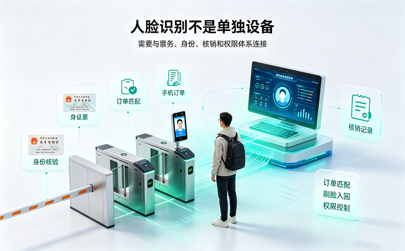 景区安装人脸识别设备,需要搭配什么票务管理系统?