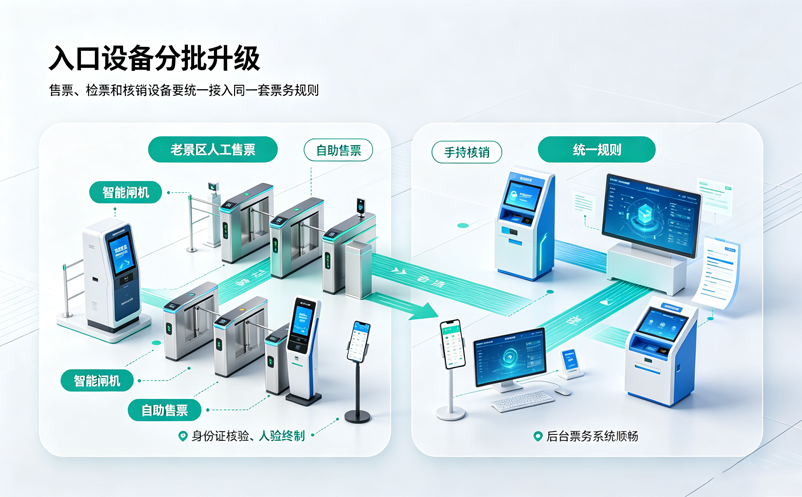 老景区改造项目中,票务系统需要重点规划哪些内容?
