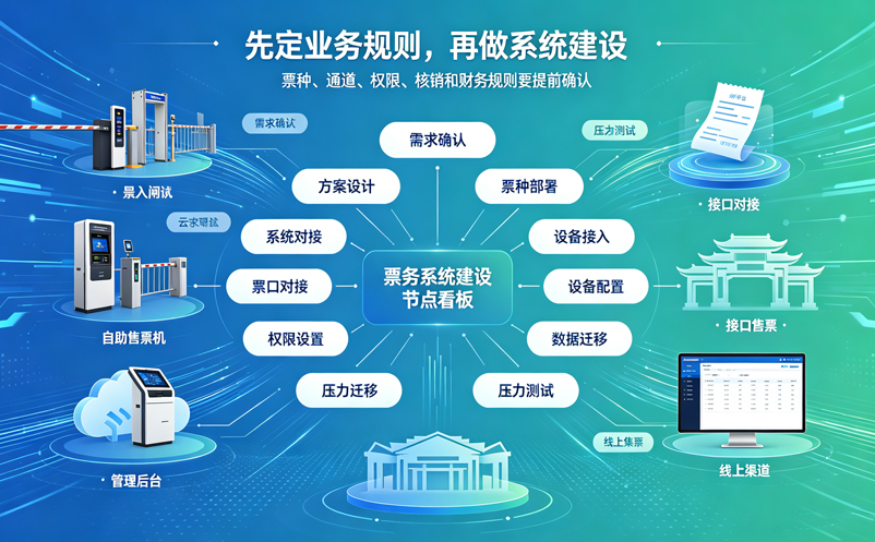 新景区运营筹备阶段，票务系统应该什么时候建设？