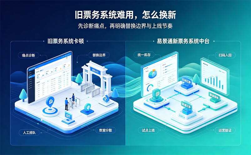 景区原有票务系统难用,易景通给出换新决策思路