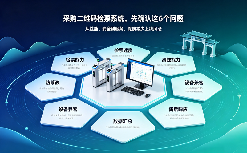 景区采购二维码检票系统，这6个关键问题要提前确认