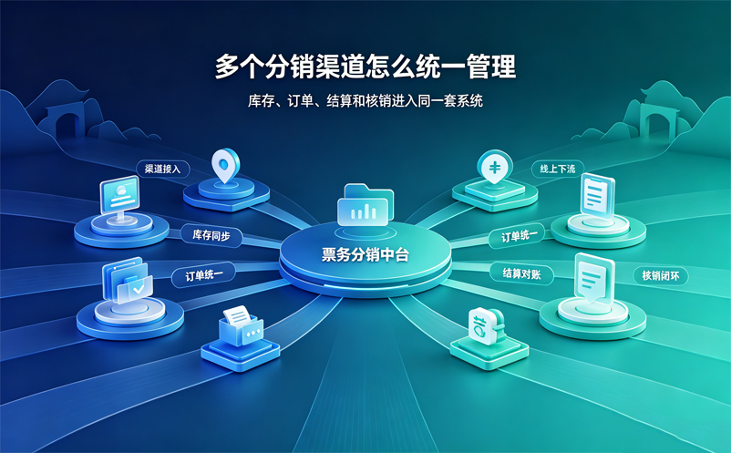 景区有多个分销渠道怎么办?票务分销系统统一管理库存、订单与结算