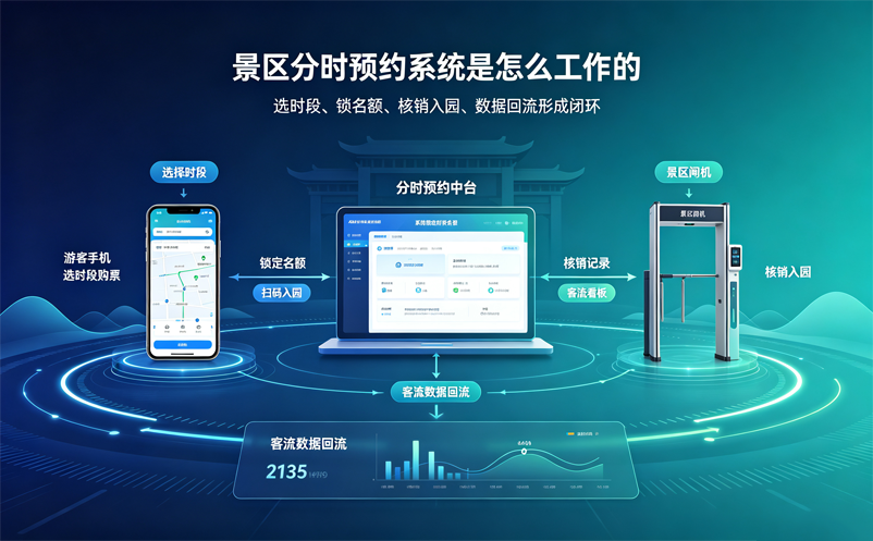景区分时预约票务系统是怎么工作的?