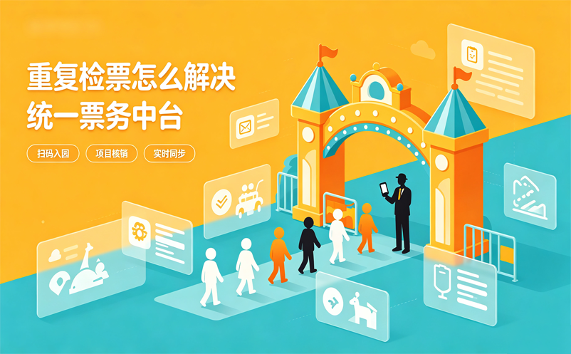 主题乐园票务系统如何解决多个游乐项目重复检票的问题?