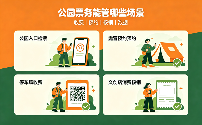 公园票务系统适合哪些收费和预约管理场景？