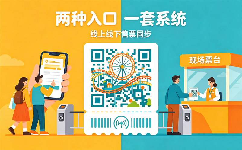 游乐票务系统如何同时支持线上购票和现场售票?