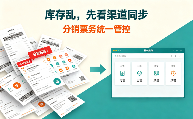 景区多渠道售票库存容易乱?易景通分销票务系统统一管控