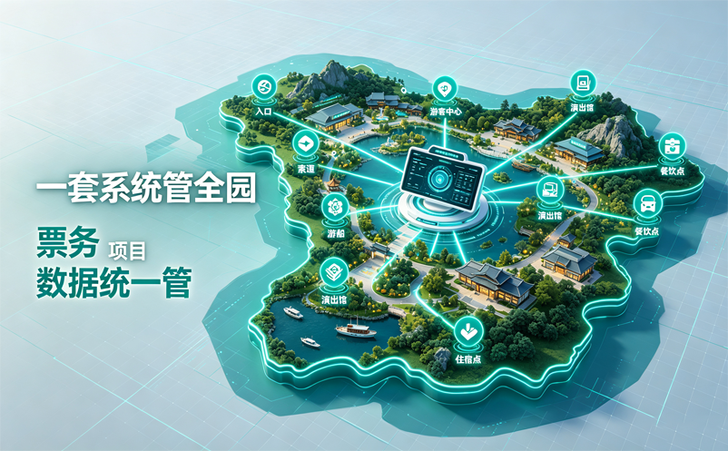 一套系统管全园,易景通智慧景区票务系统让管理更简单