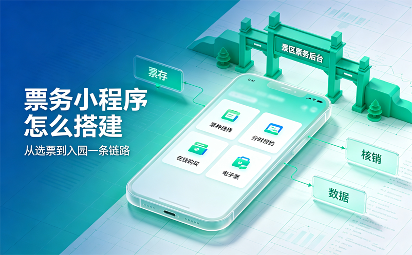 票务小程序怎么搭建?易景通智慧景区票务系统的微信在线售票思路