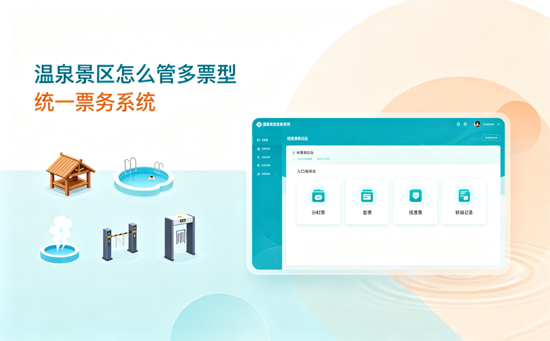 温泉景区票务系统如何管理多种票型？
