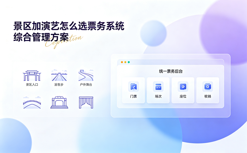 景区加演艺项目如何搭建综合票务系统?