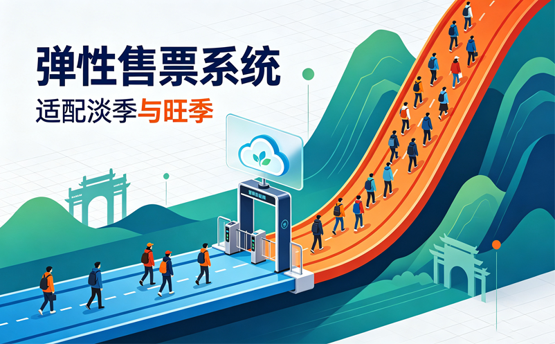 景区平时客流少,旺季客流大,什么样的智能售票系统更合适