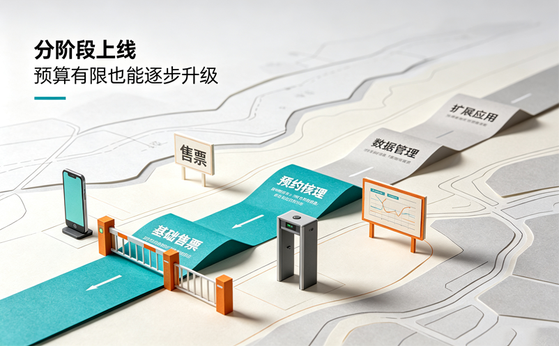 景区预算有限，票务管理系统哪些功能可以先上